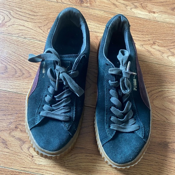 Green Puma Shoes Women's Size 8.5 | Black Pumas Size 8.5 - Picture 2 of 7